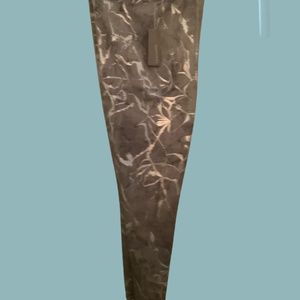 SOFT SURROUNDINGS GREY & SILVER SUPERSLIM ANKLE LEGGINGS